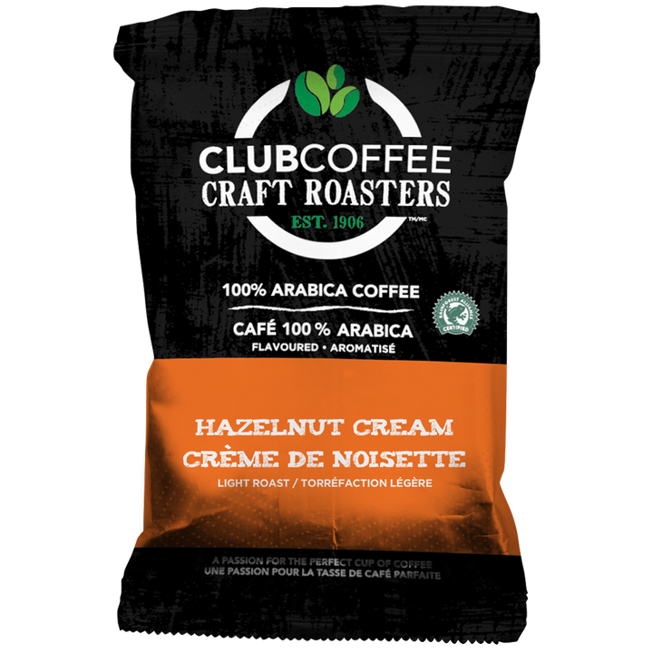 Club Coffee Craft Roasters | Hazelnut Cream | Fractional Packaging - Case of 42 x 2.5 oz Packets