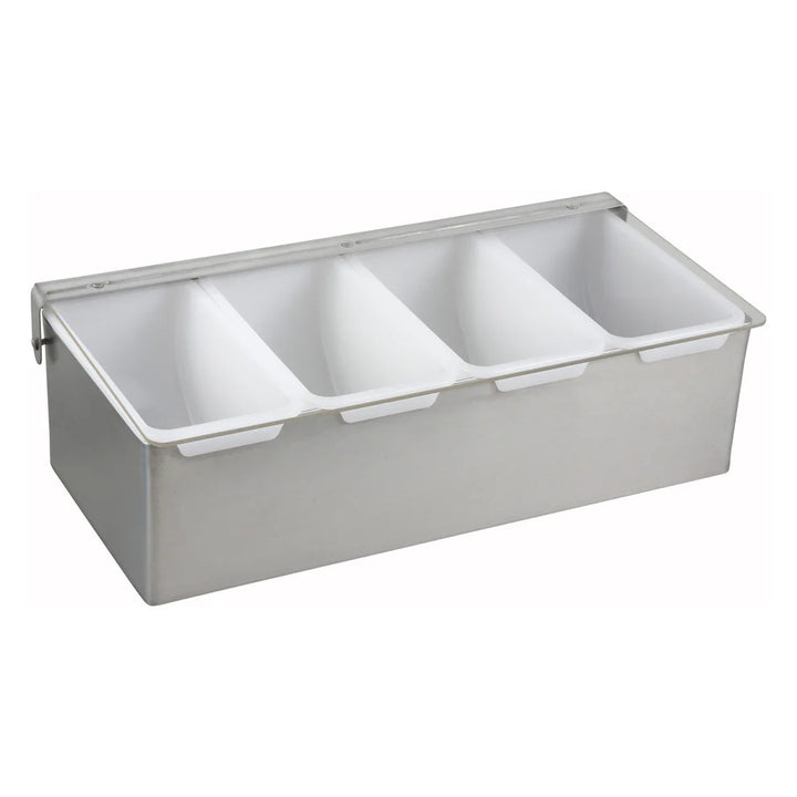 CDP-4 - Condiment Holder with Stainless Steel Base - 4