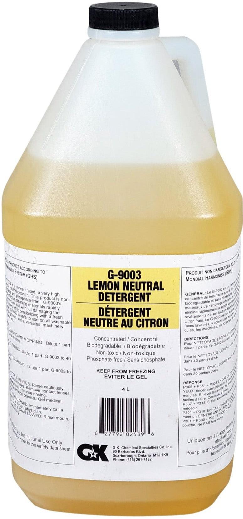 GK - Lemon Neutral Detergent - G-9003