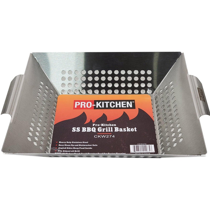 CLR - Pro-Kitchen - SS BBQ Grill Basket 13.5x12"