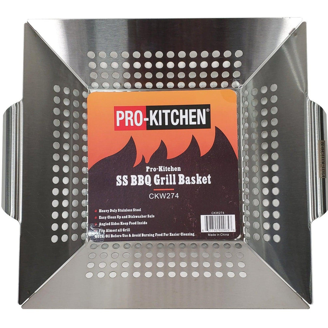 CLR - Pro-Kitchen - SS BBQ Grill Basket 13.5x12"