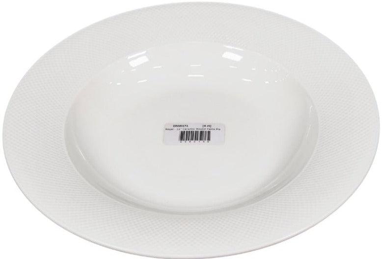 CLR - Royal - 12" Ceramic Round Pasta Plate