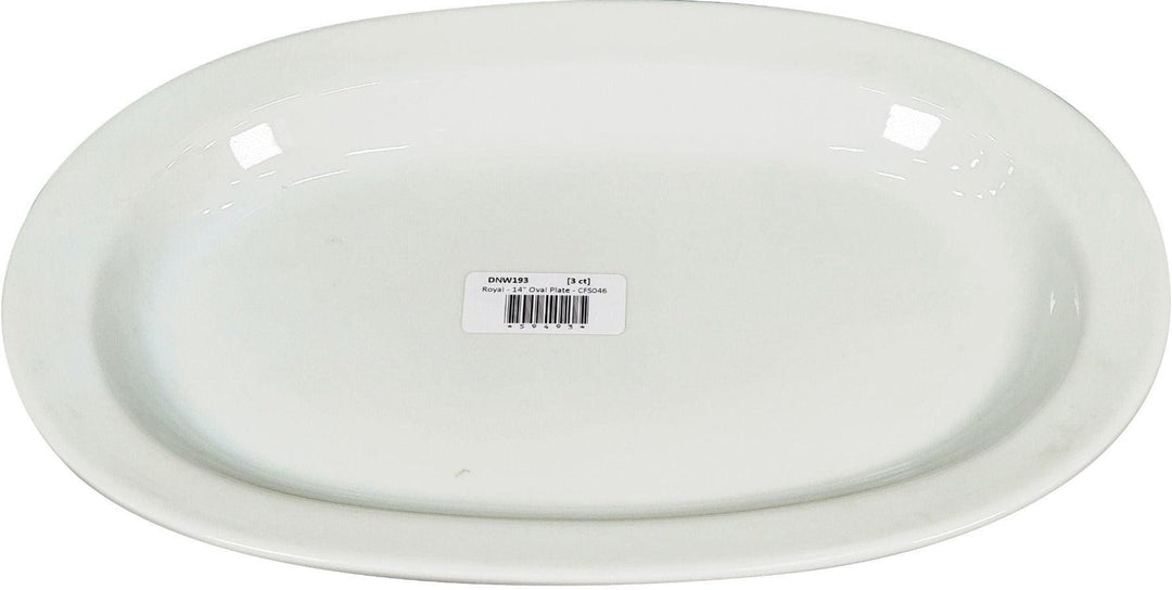 CLR - Royal - 14" Oval Plate