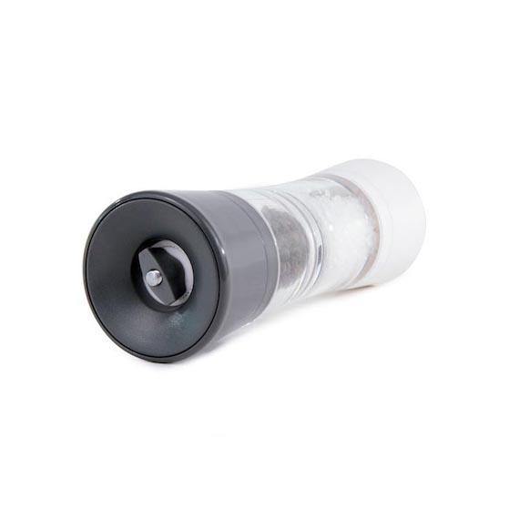 COLE & MASON Lincoln White & Grey Duo Salt & Pepper Mill, 7.5 in (19 cm) - Canadian Distribution - Ships Free Within Canada on Orders Above CAD $199
