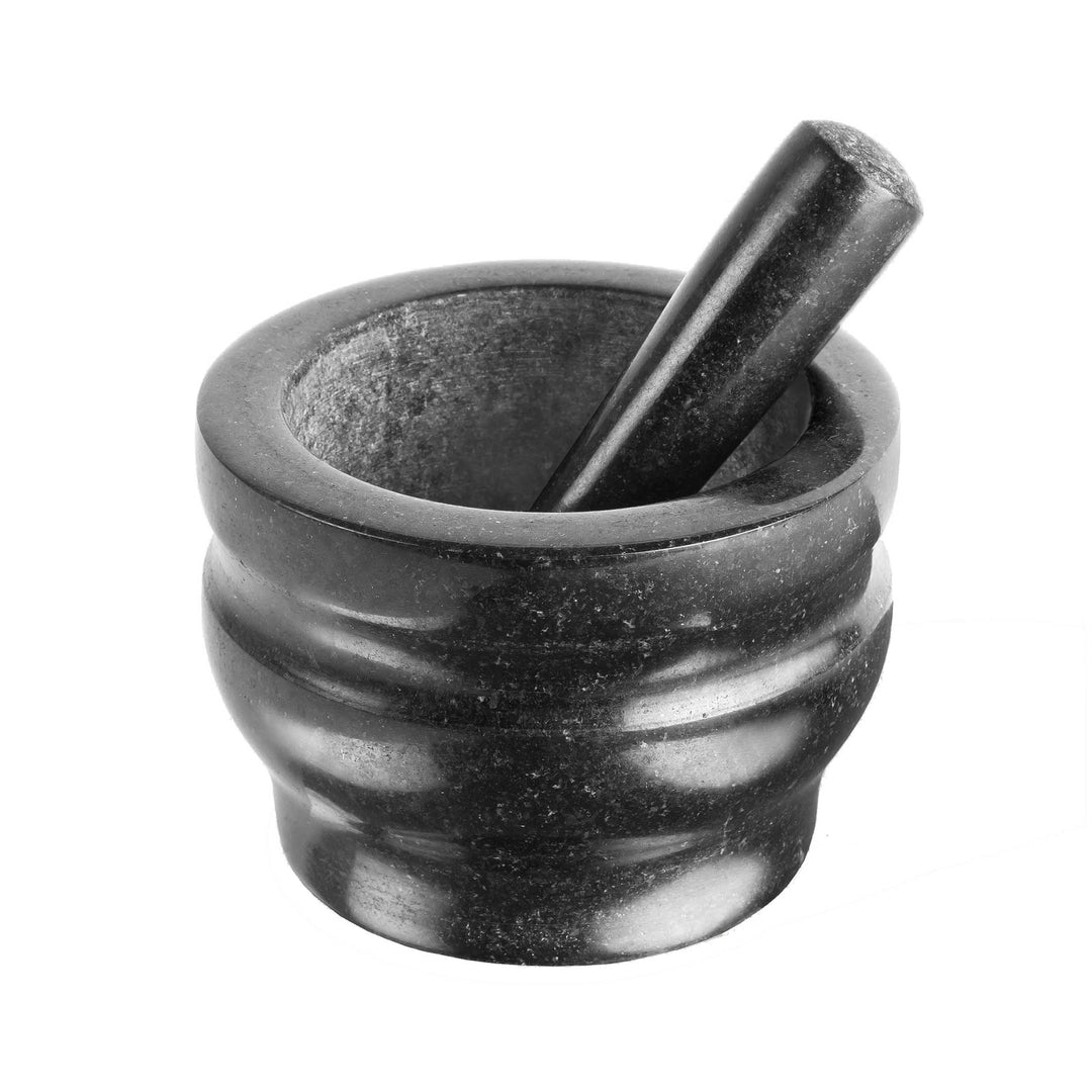 COLE & MASON Worcester Black Granite Mortar & Pestle, 5.5" — Spice & Herb Grinder - Canadian Distribution - Ships Free Within Canada on Orders Above CAD $199