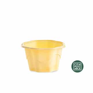 Polo Plast – Serveware – Compostable Cup “Eco Boy” – Yellow – 210cc
