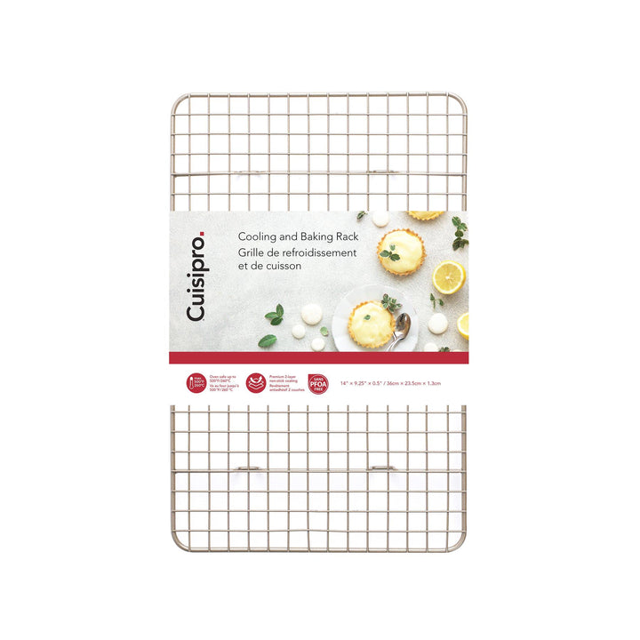 CUISIPRO Cooling & Baking Rack, 35.6 x 23.5 cm (14 x 9.25 in) - Canadian Distribution - Ships Free Within Canada on Orders Above CAD $199