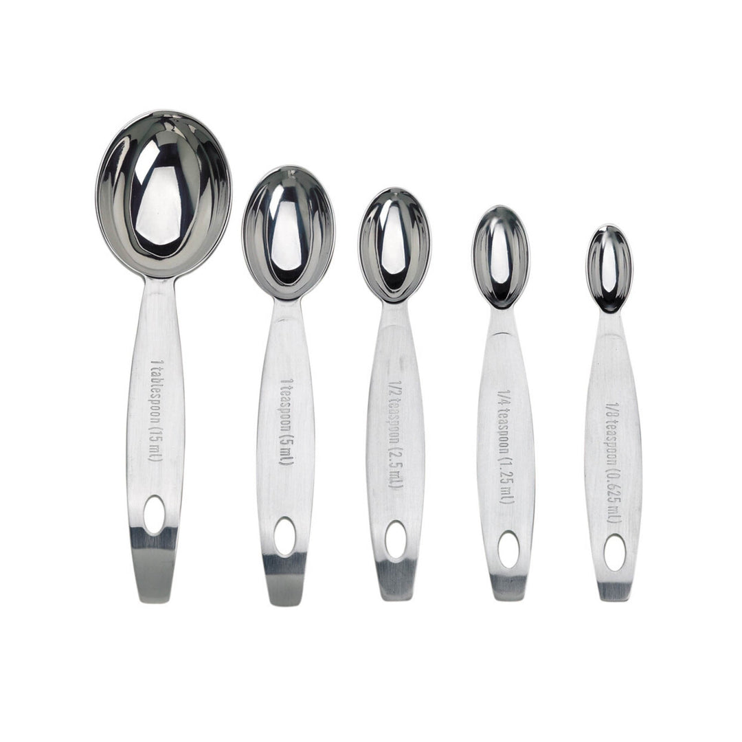 Ensemble de cuillères à mesurer ovales CUISIPRO, acier inoxydable, 5 pièces - Distribution canadienne - Livraison gratuite au Canada pour les commandes de plus de 199 CAD