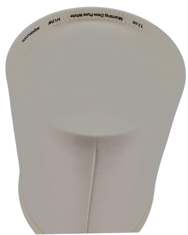 Morning Dew - 12 oz Hot Paper Cup - White - 20 x 50 count