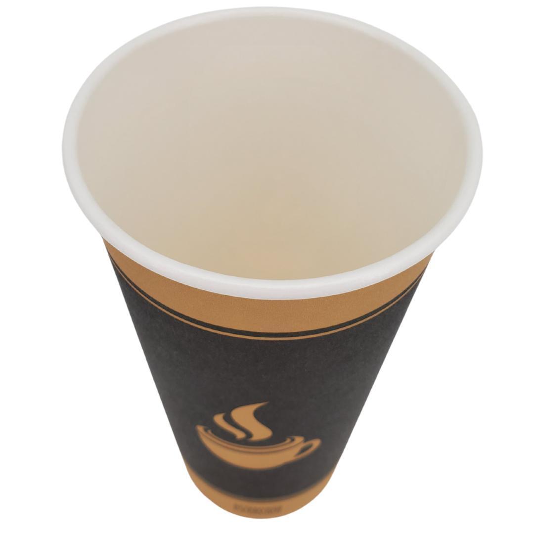 Morning Dew - 20 oz Hot Paper Cups - Ebony Print - 20 x 25 count