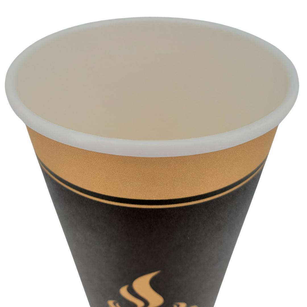 Morning Dew - 20 oz Hot Paper Cups - Ebony Print - 20 x 25 count