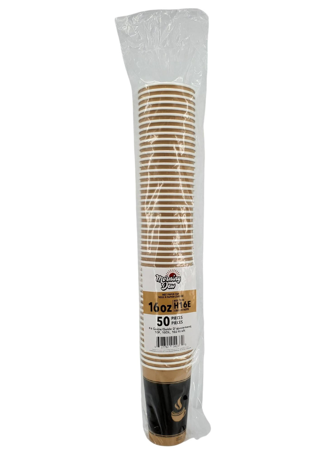Morning Dew - 16 oz Hot Paper Cup - Ebony Print - 20 x 50 count