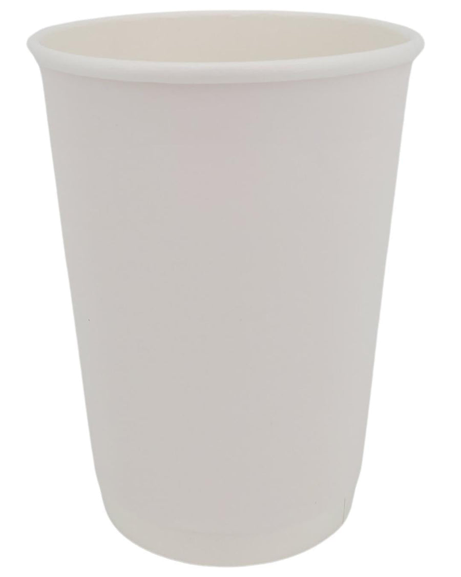 Morning Dew - 12 oz Hot Paper Cup - Double Wall - White - 20 x 25 count