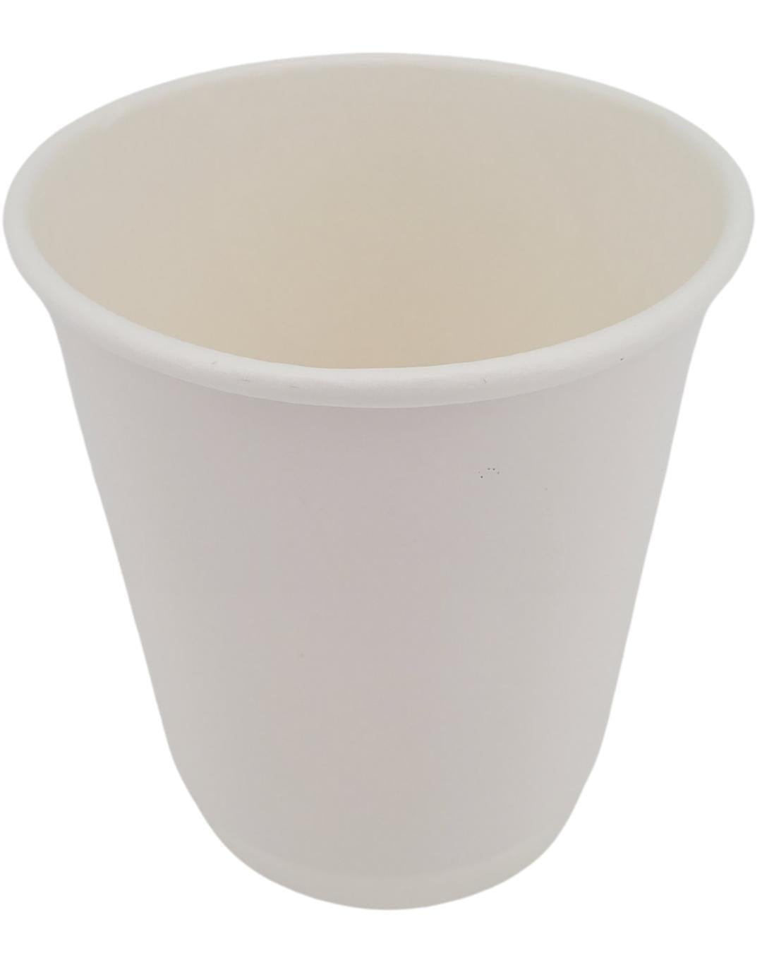 Morning Dew - 10 oz Squat Hot Paper Cup - Double Wall - White - 20 x 25 count