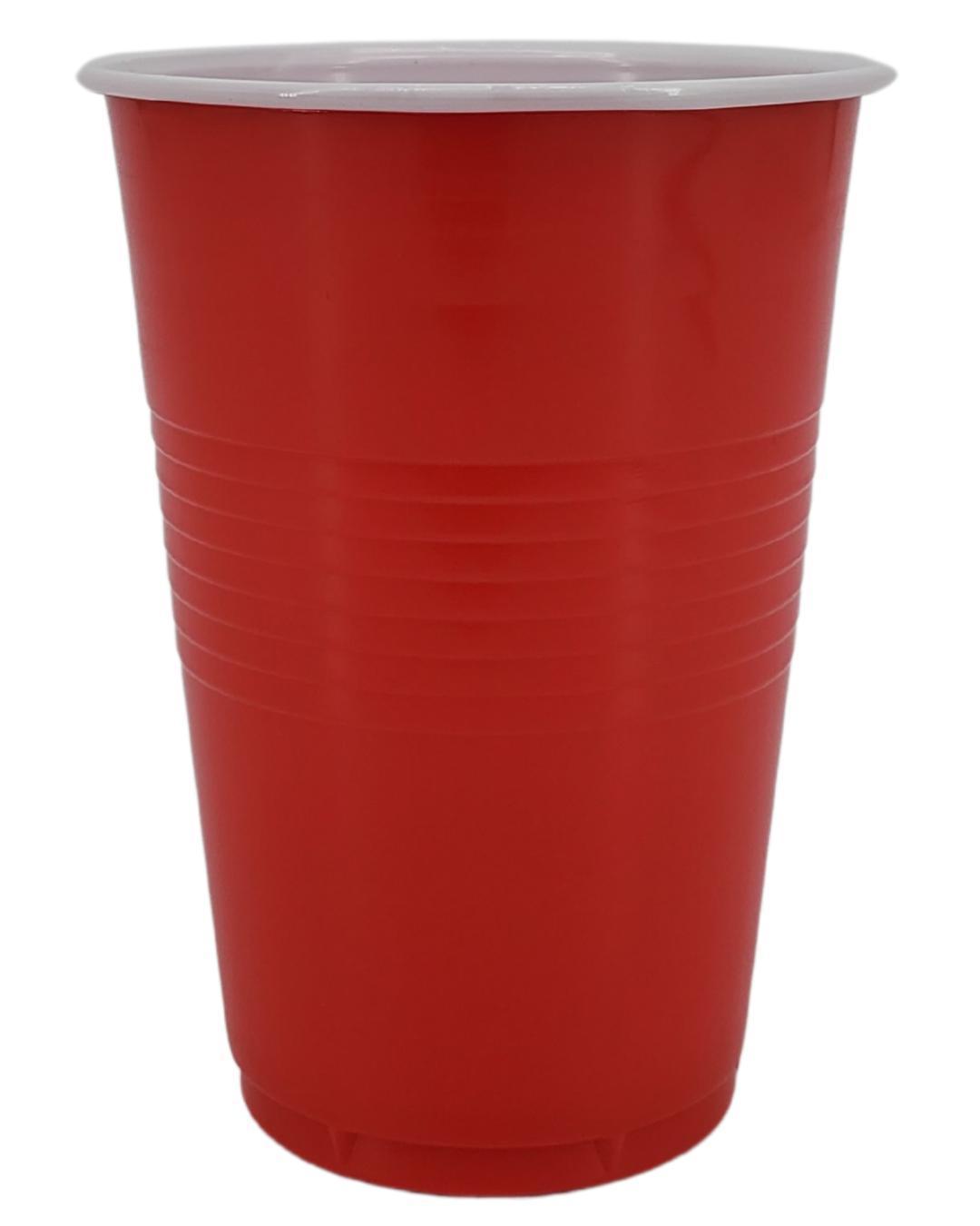 Morning Dew - 16oz PP Red Plastic Party Cups - Diamond - 20 x 25 count