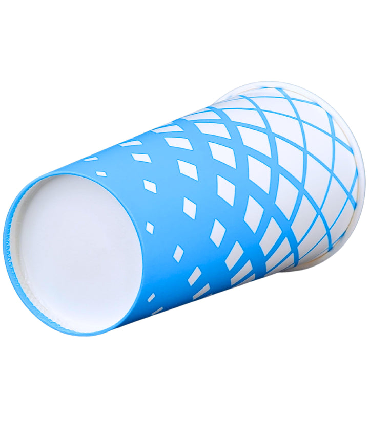 Morning Dew - 22oz Cold Paper Cups - Ice Blue Print - 20 x 25 count