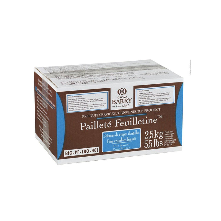 CACAO BARRY Fine Crumbled Biscuit – Paillete Feuilletine - 2.5kg