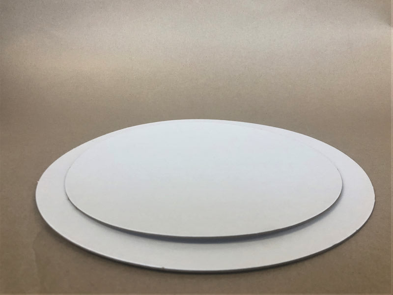 White Cake Circle - 7/9/10/12 inch - 250cs - Disposable Take Away Food Packaging - Canadian Distribution