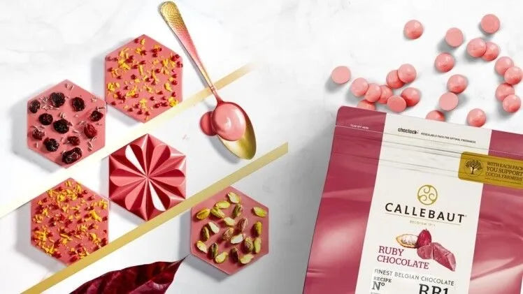 Canadian Distributor Callebaut RB1 33% Ruby Couverture Chocolate Callets