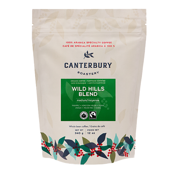 Online Canadian Distributor - Canterbury Roastery - Wild Hills Blend | Medium Roast - Certified Fairtrade Organic