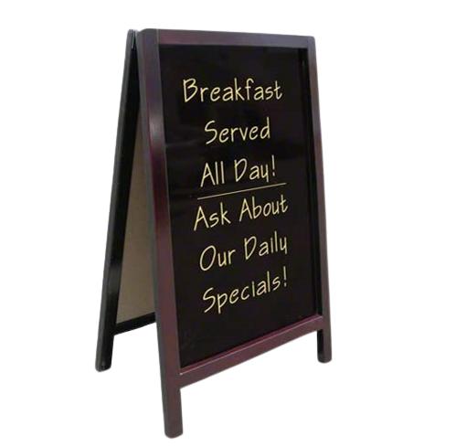 Sidewalk Menu Board - Wood