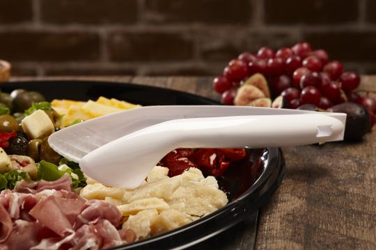 Tong Serving White 9 in. Snap 'N Serve - 1 x 36 count - Sabert - Packaging and Accessories - Restaurant Supplies and Equipment - Canadian Distribution