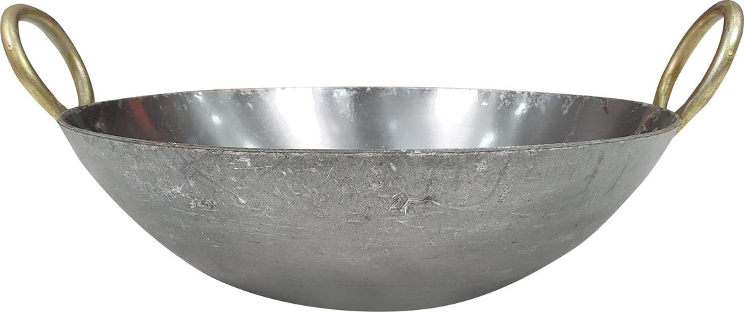 XC - Iron Wok (Kadai) - Flat Bottom #11 (28cm)