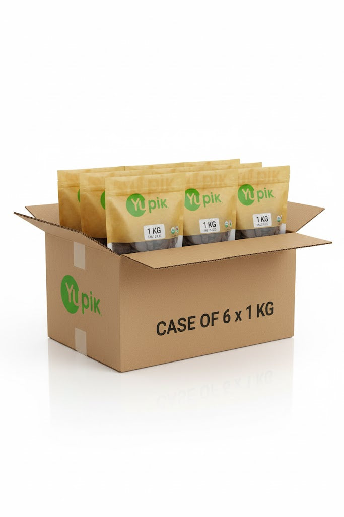 Case of Cocoa Liquor Wafers - Organic - Case of 6 x 1KG - Yupik - For Baking, Molding & Coating - Canadian Distribution