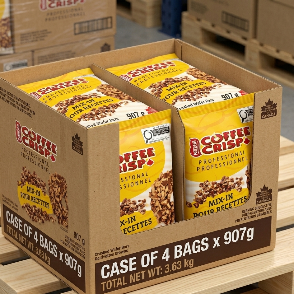 Crushed Coffee Crisp | 4 x 907g | Canadian Distribution | Ships Free Within Canada on Orders Above CAD $199