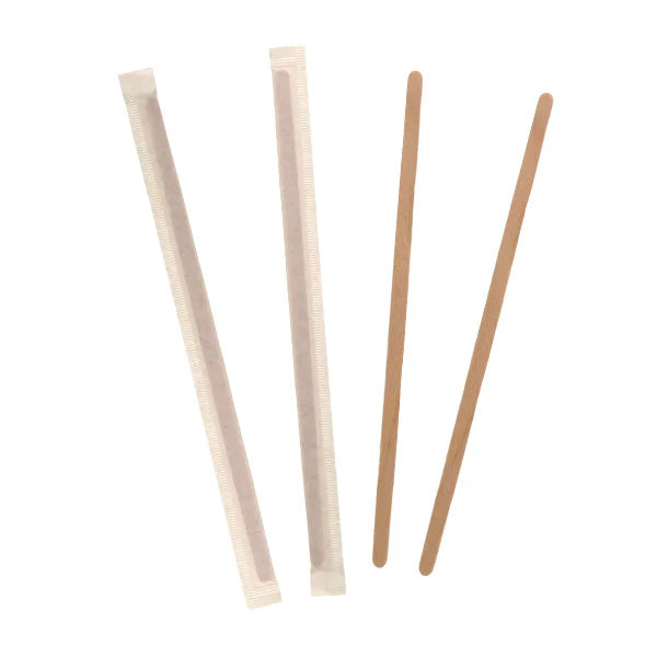Coffee Stirrer 7inches- Paper Wrapped - 10 x 500 - Hy Stix Canada