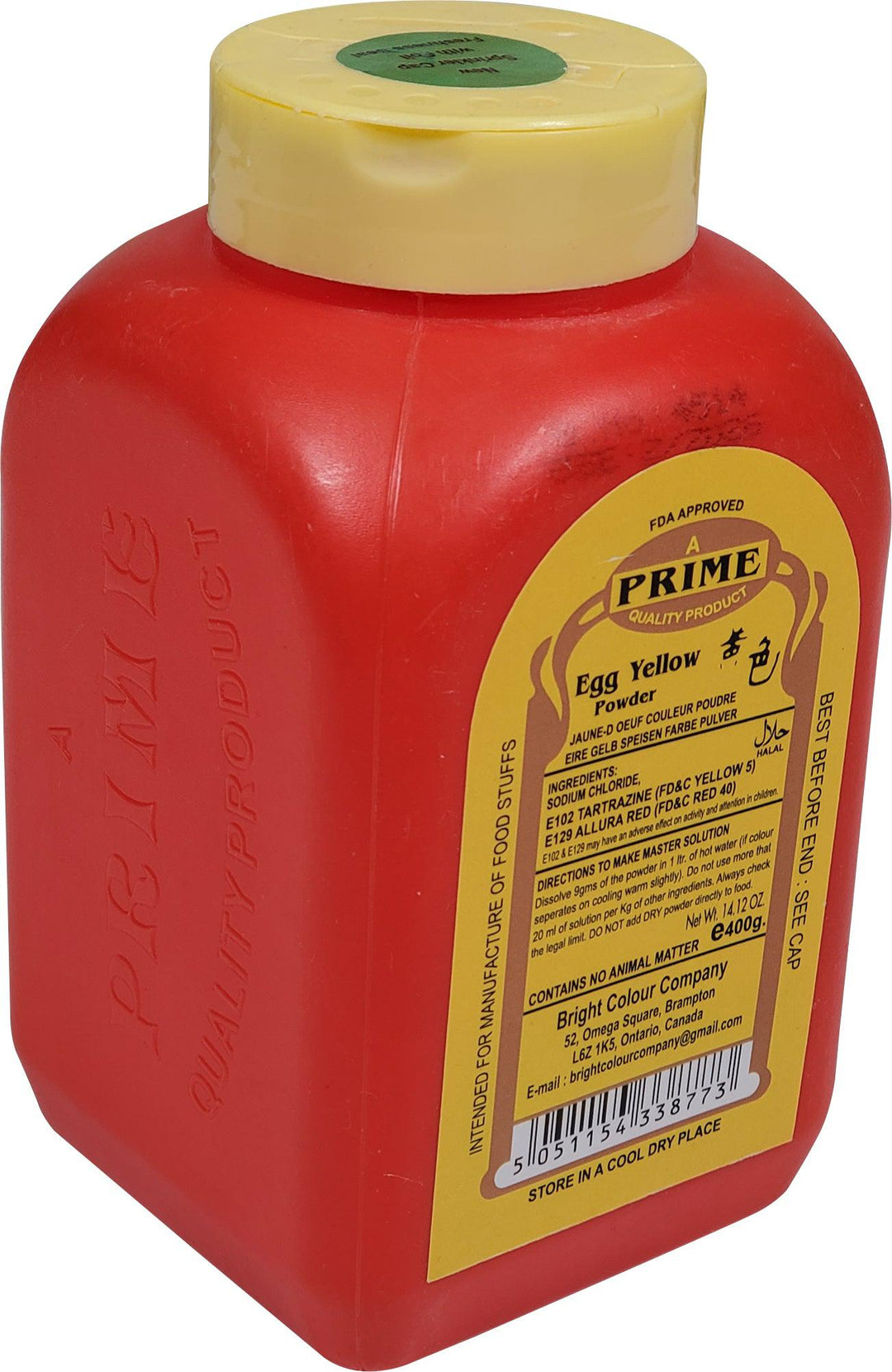 Prime - Food Colour - Egg Yellow