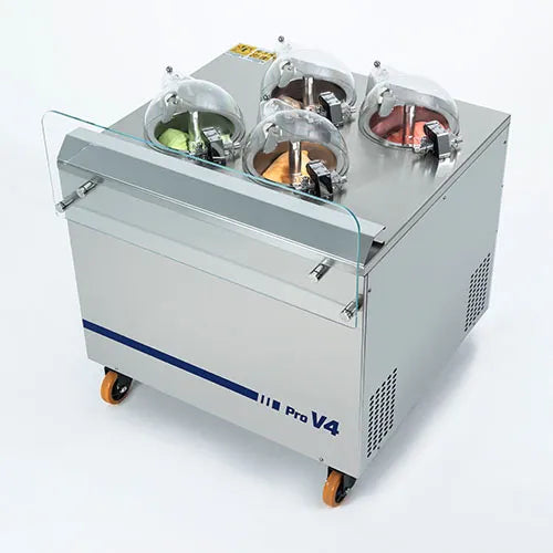 Commercial Gelato Ice Cream Maker, V4, Four Pots - Standing Model - Top Churn Canada