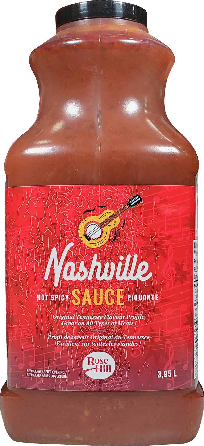 Sauce Hot Nashville Liquid - 2 x 3.95 L - Rose Hill - Restaurant and Foodservice Ingredients - Canadian Distribution