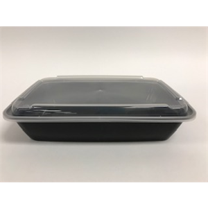 Black Plastic Takeout Container