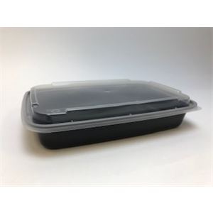 Black Plastic Takeout Container