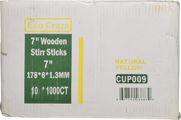 Eco-Craze - 7" Wooden Stir Sticks