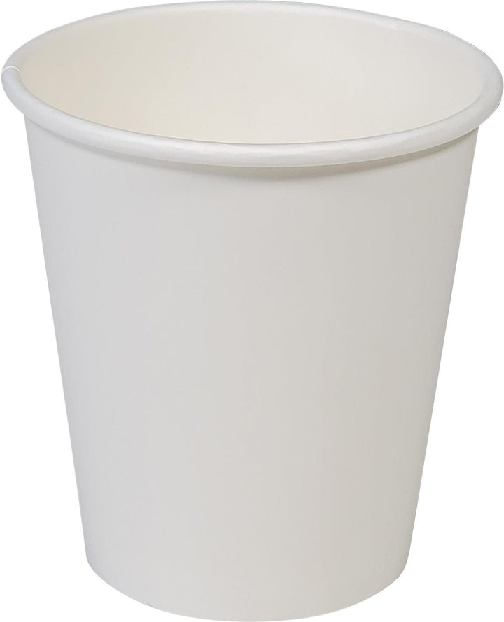 Morning Dew - 10 oz Squat Hot Paper Cup - White - 20 x 50 count