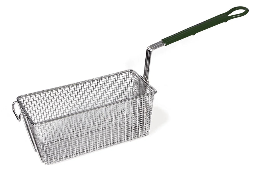 Browne Foodservice Green Handle Fryer Basket, 13 X 5.4 X 5.7In - Restaurant Equipment and Smallwares - Canadian Distribution