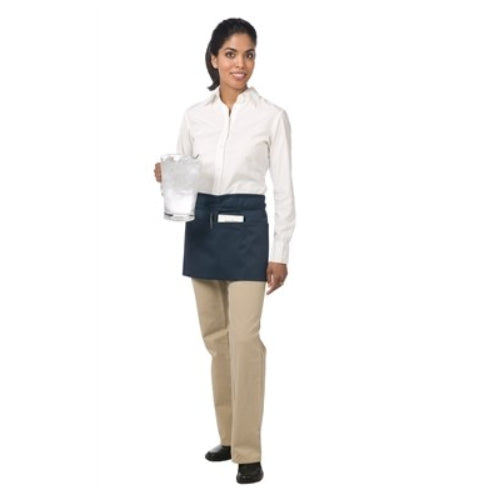 Chef Revival 3 Pocket Black Serving Waist Apron - Restaurant Equipment and Smallwares - Canadian Distribution - Ships Free Within Canada on Orders Above CAD $199