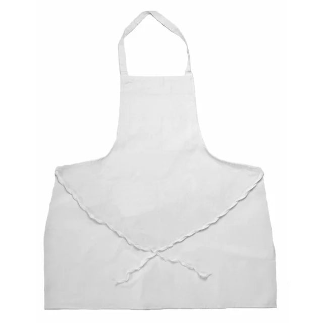 Chef Revival Economy No Pocket White Bib Apron - Restaurant Equipment and Smallwares - Canadian Distribution