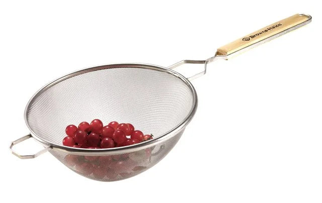Browne Foodservice 8In Round Single Medium Mesh Strainer - Restaurant Equipment and Smallwares - Canadian Distribution - Ships Free Within Canada on Orders Above CAD $199