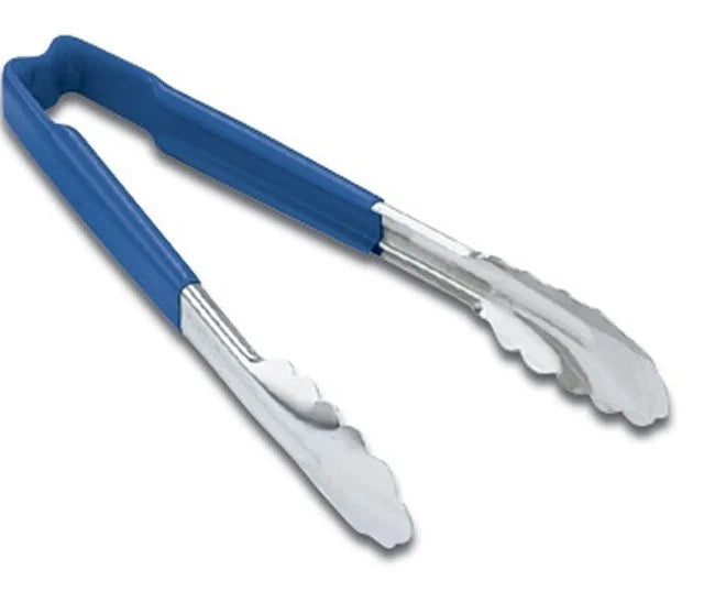 Vollrath 9.5In Stainless Steel Utility Tongs, Blue Kool-Touch Handle - Restaurant Equipment and Smallwares - Canadian Distribution