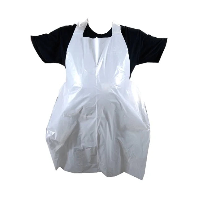 Kitchen Essentials White Polyethylene Aprons, 28X46In, Individually Wrapped - Restaurant Equipment and Smallwares - Canadian Distribution