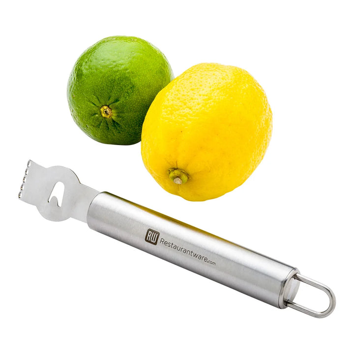 Restaurantware Met Lux 6.5In Stainless Steel Citrus Zester & Channel Knife - Restaurant Equipment and Smallwares - Canadian Distribution - Ships Free Within Canada on Orders Above CAD $199
