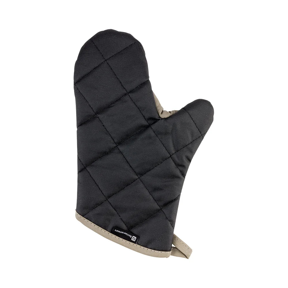 Restaurantware 13In Black Cotton Oven Mitt, With Thumb Guard, Flame-Retardant - Restaurant Equipment and Smallwares - Canadian Distribution