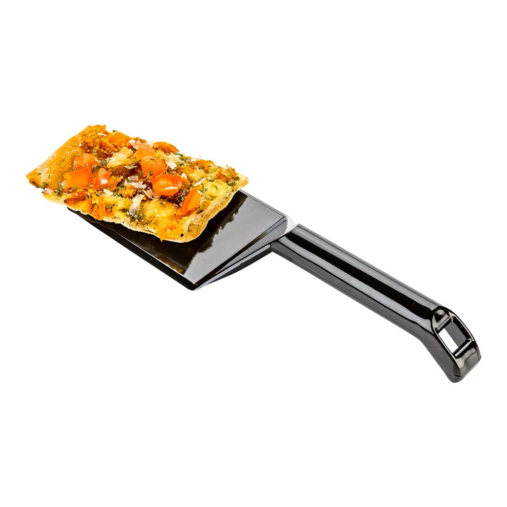 Restaurantware Cater Tek 9.8In Black Plastic Serving Spatulas - 10 Units/Case, 10 Eaches/Case - Restaurant Equipment and Smallwares - Canadian Distribution - Ships Free Within Canada on Orders Above CAD $199