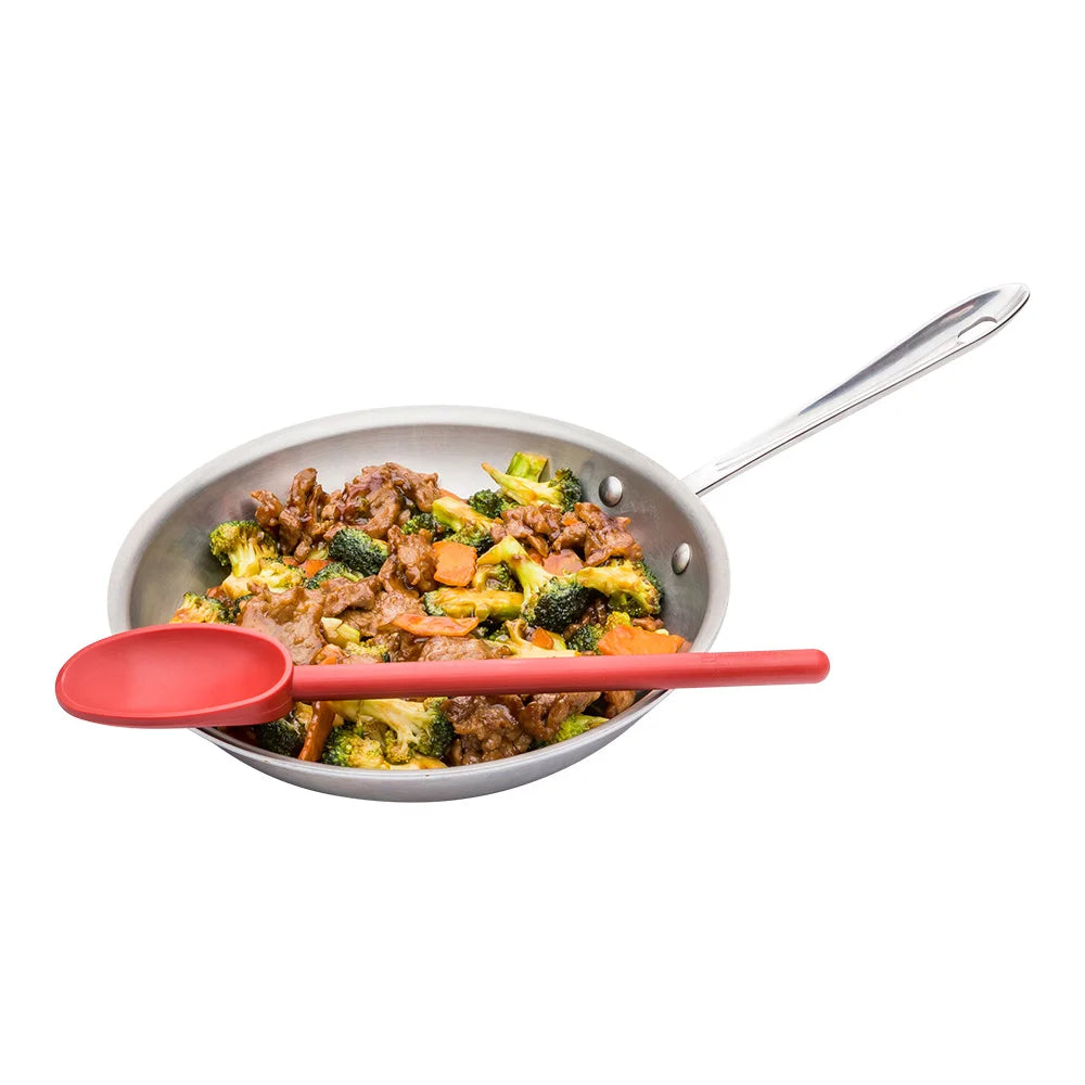 Restaurantware Met Lux 12In Red Nylon Spoon, High Heat - Restaurant Equipment and Smallwares - Canadian Distribution - Ships Free Within Canada on Orders Above CAD $199
