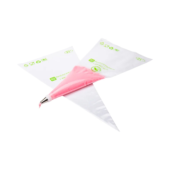 Restaurantware Pastry Tek Clear Plastic Pastry Piping Bags, 21 X 10.25 Inch, Biodegradable - Restaurant Equipment and Smallwares - Canadian Distribution - Ships Free Within Canada on Orders Above CAD $199