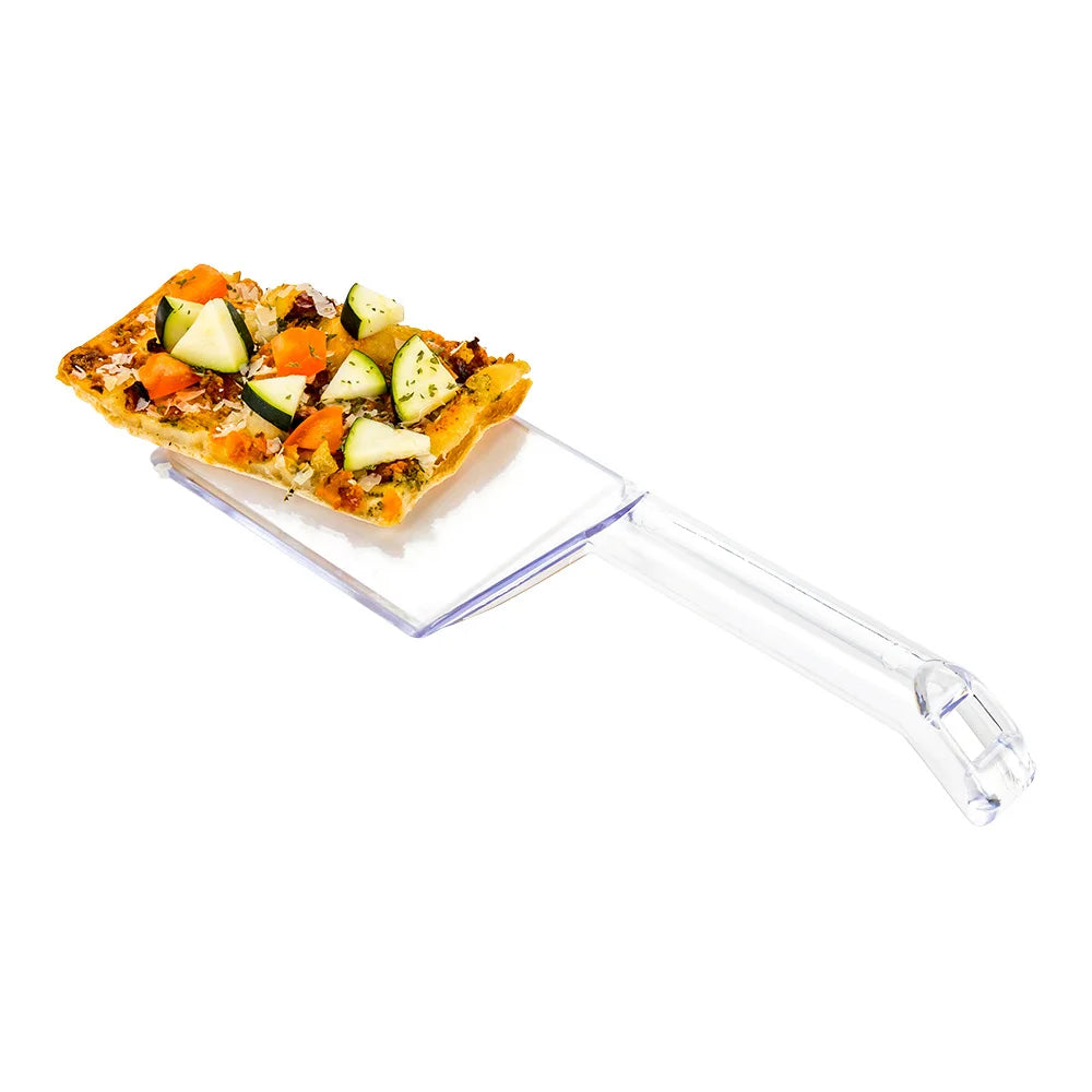 Restaurantware Cater Tek 9.8In Clear Plastic Serving Spatulas - Restaurant Equipment and Smallwares - Canadian Distribution - Ships Free Within Canada on Orders Above CAD $199