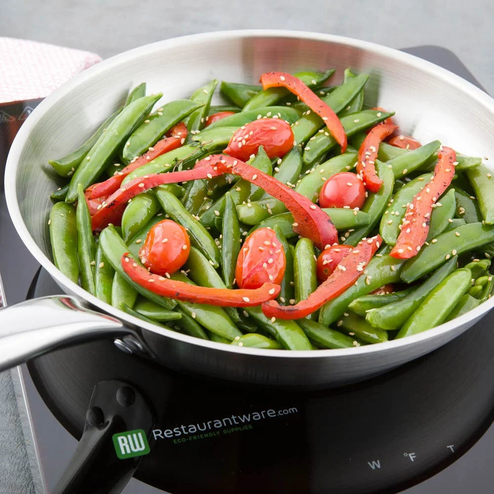 Restaurantware Met Lux 10In Stainless Steel Fry Pan, Induction Ready, Non-Stick - Restaurant Equipment and Smallwares - Canadian Distribution